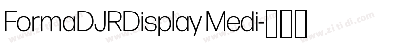FormaDJRDisplay Medi字体转换